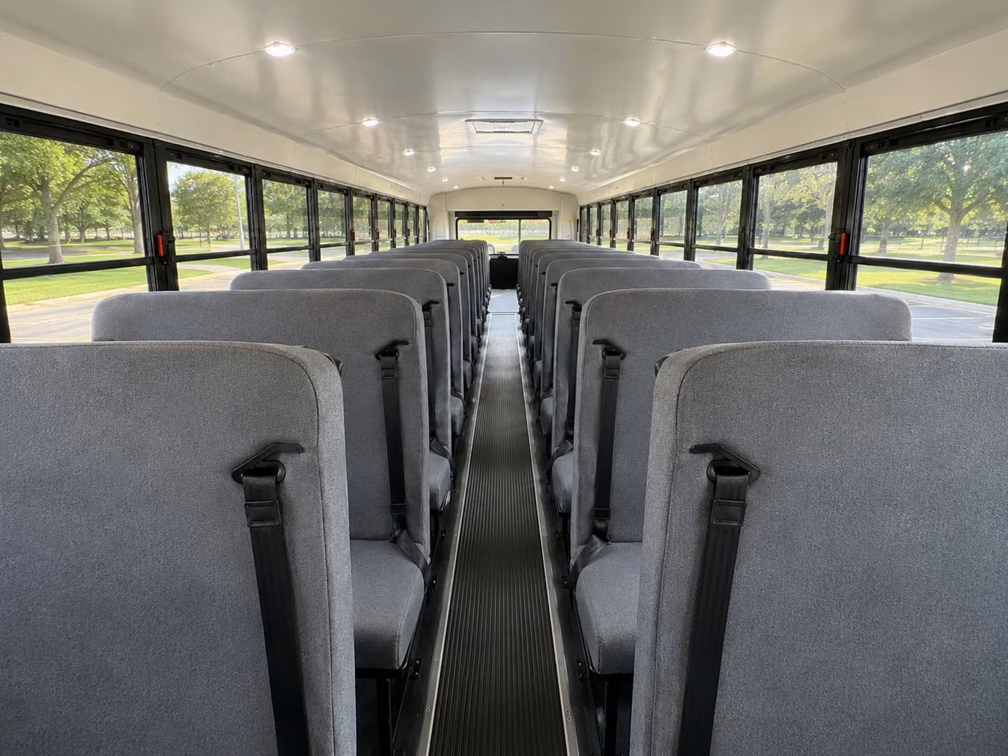 school bus inside